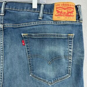 Levi's 541 Athletic Fit Mens Jeans Blue 42x32 (29) Denim Distressed Grunge Punk
